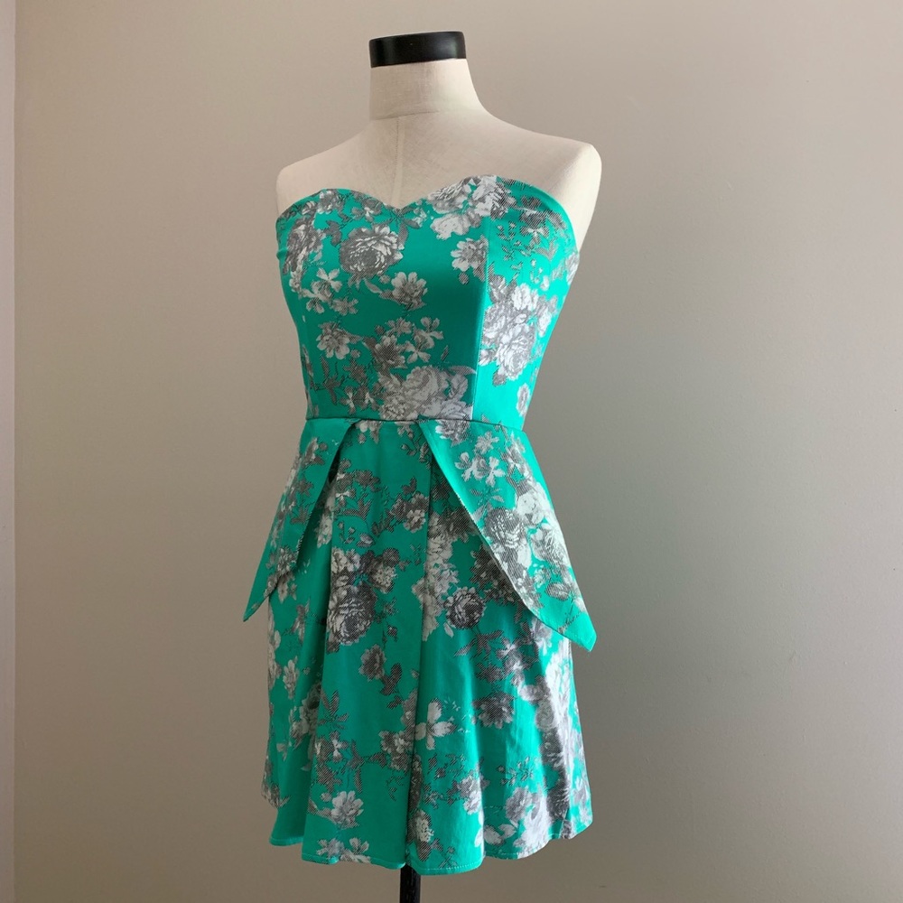 ASOS strapless sweetheart neckline mini dress